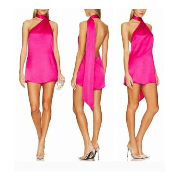SER.O.YA Dresses & Skirts - SER.O.YA Kendall Silk Dress Fuchsia Size Medium NWT